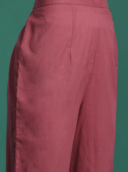 Dhiyona IE Floral Printed Empire Pure Cotton Kurta with Trousers & With Dupatta