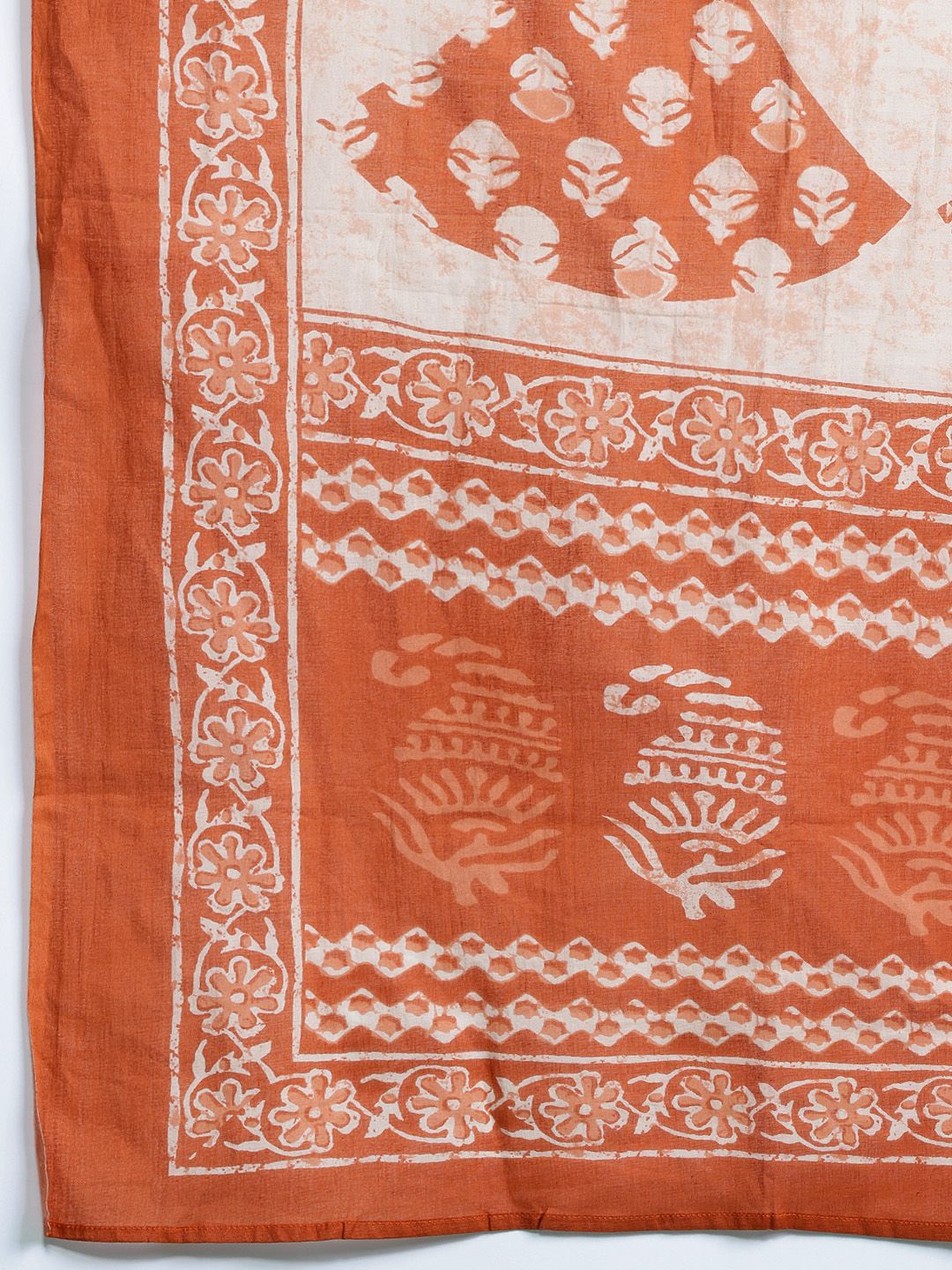 Floral Printed Gotta Patti Pure Cotton Kurta With Trousers & Dupatta