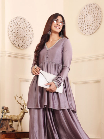 Dhiyona VA Women's Regular Kurta with Palazzos