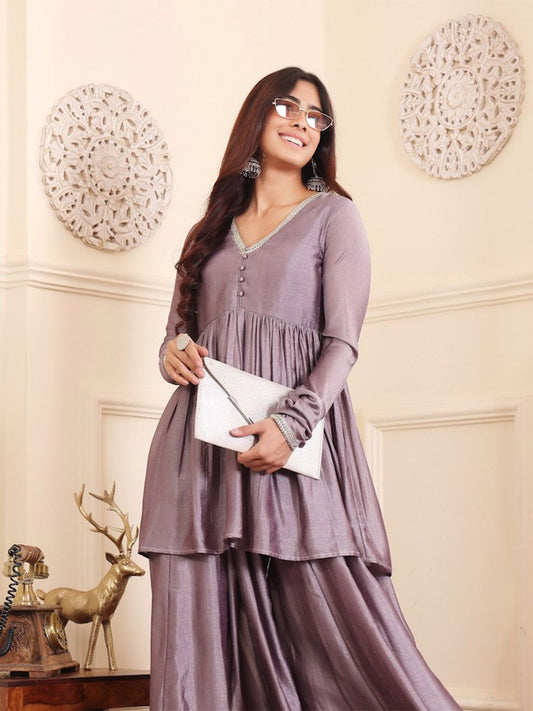 Dhiyona VA Women's Regular Kurta with Palazzos