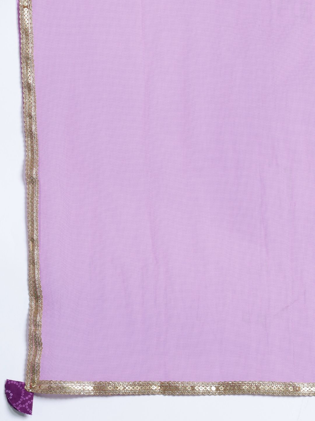 Bandhani Printed Sequinned Pure Cotton Kurta With Trousers & Dupatta