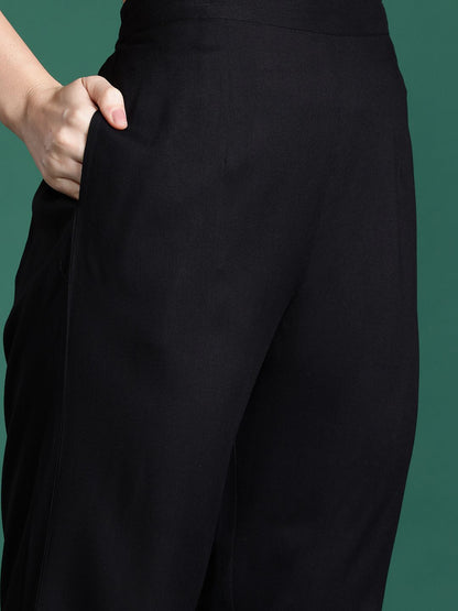 Floral Printed Regular Kurta with Trousers