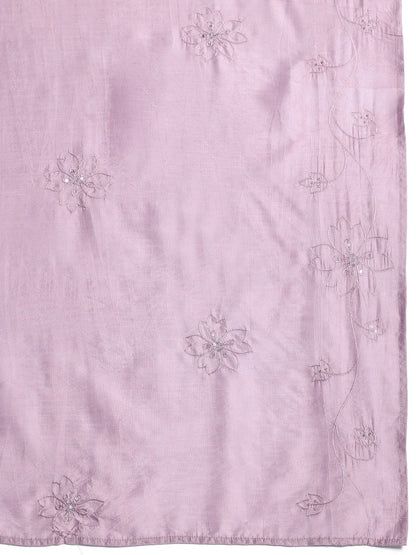 Floral Embroidered Kurta with Trousers & Dupatta