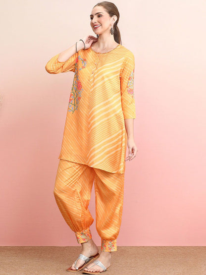 Dhiyona IE Printed Top and Trousers Co-Ords