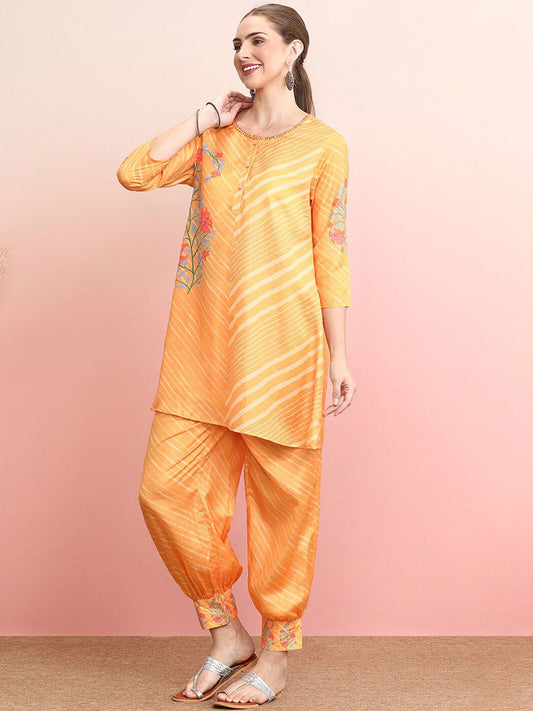 Dhiyona IE Printed Top and Trousers Co-Ords