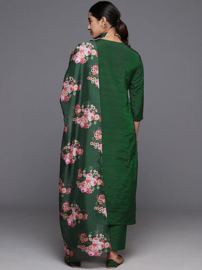 Dhiyona VA Women's Ethnic Motifs Embroidered Regular Kurta with Trousers & Dupatta
