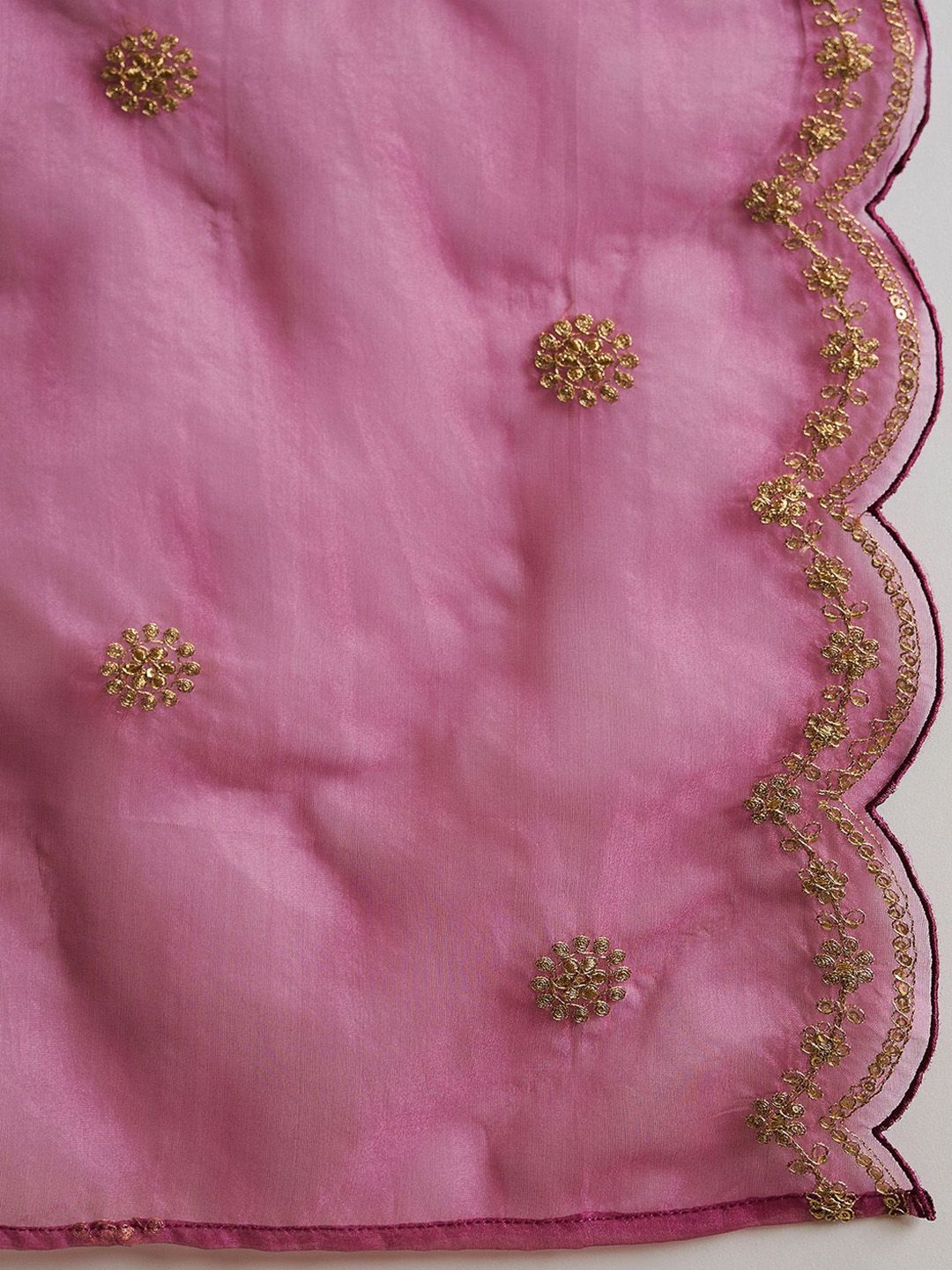 Dhiyona IE Women Floral Embroidered Regular Kurta with Trousers & With Dupatta