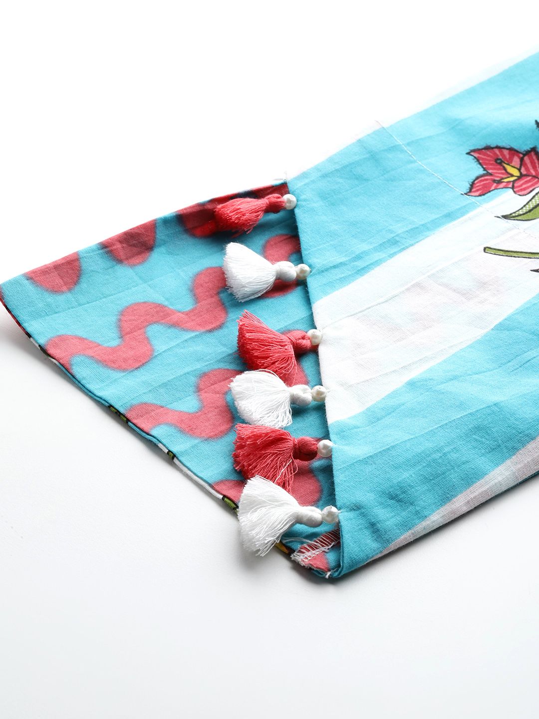 Floral Printed Regular Pure Cotton Kurta with Trousers