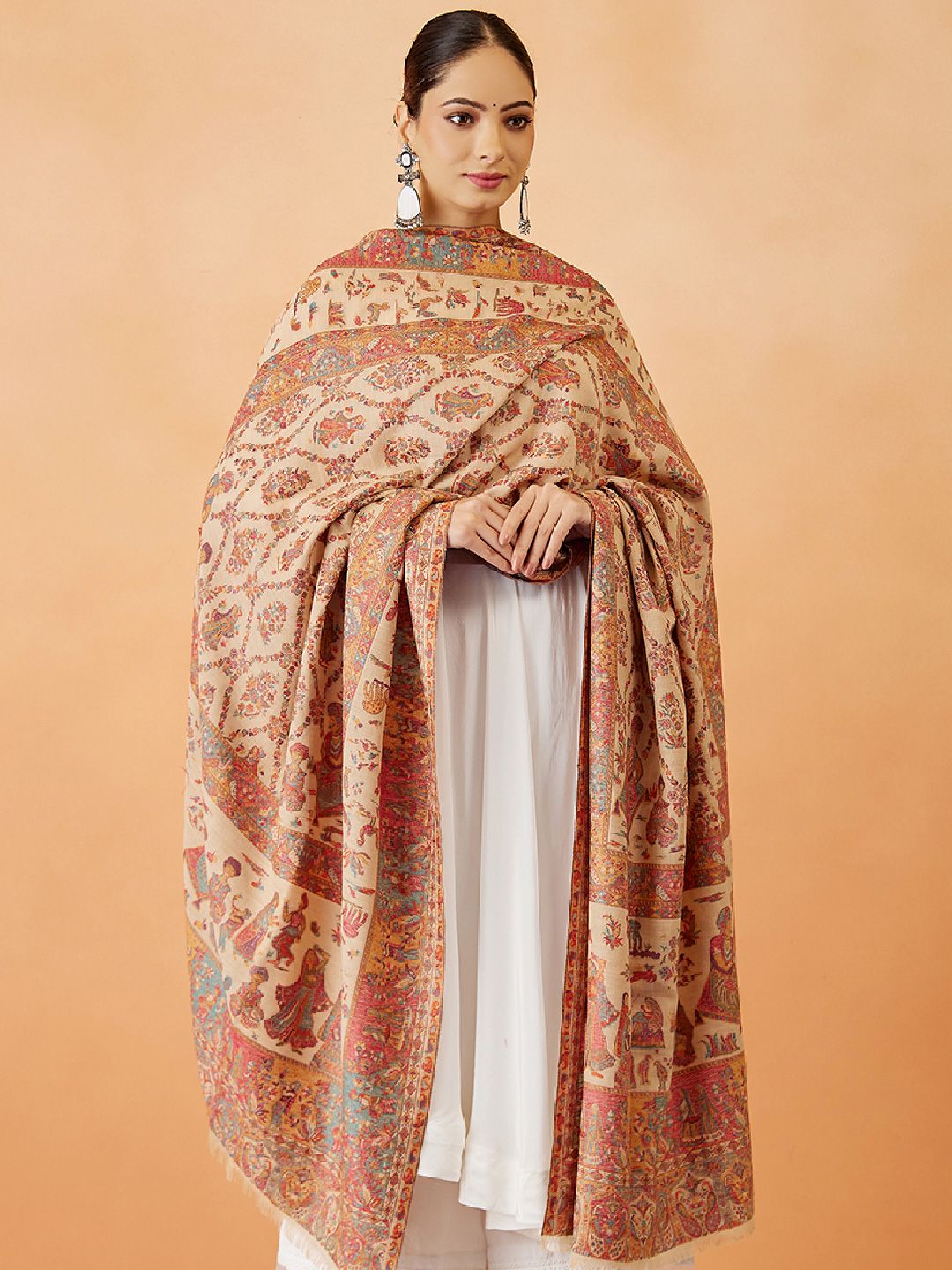 Dhiyona PA Women Paisley Woven Design Shawl