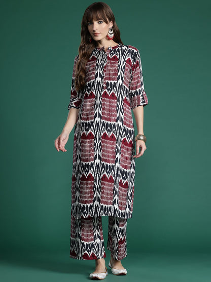 Dhiyona IE Printed Regular Kurta with Palazzos