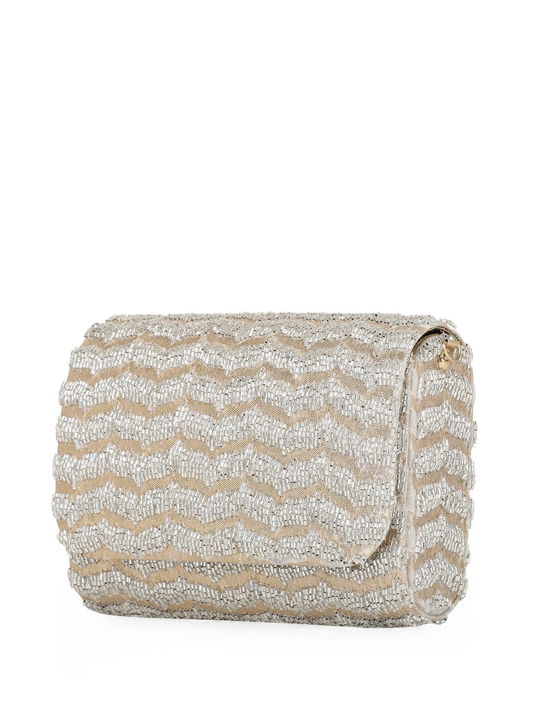 Dhiyona NR Embroidered Foldover Clutch