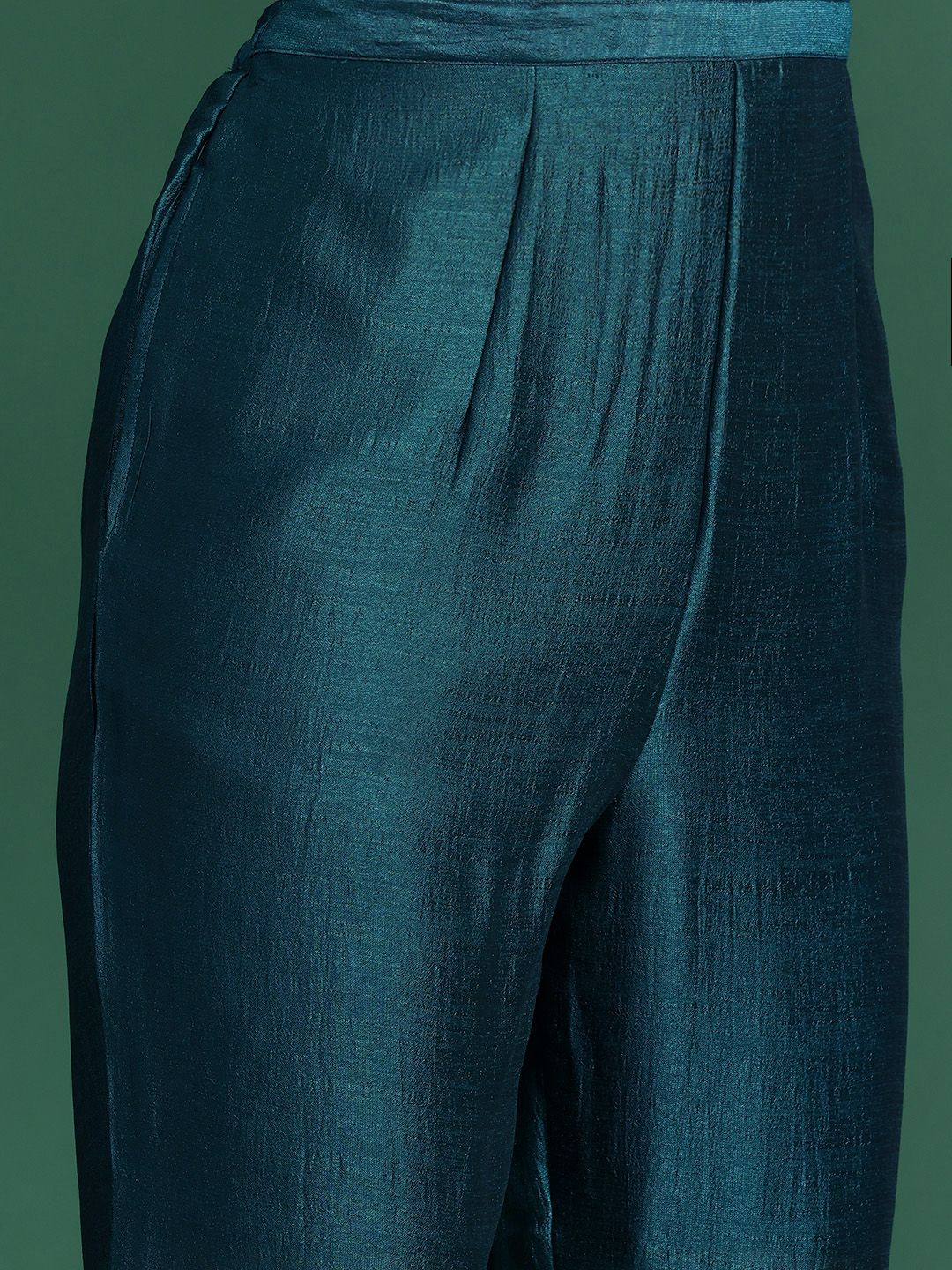 Women Ethnic Motifs Yoke Design Regular Kurta With Trousers & Dupatta