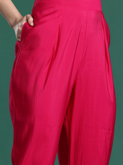 Dhiyona IE Ethnic Motifs Embroidered Thread Work Kurta with Trousers & With Dupatta
