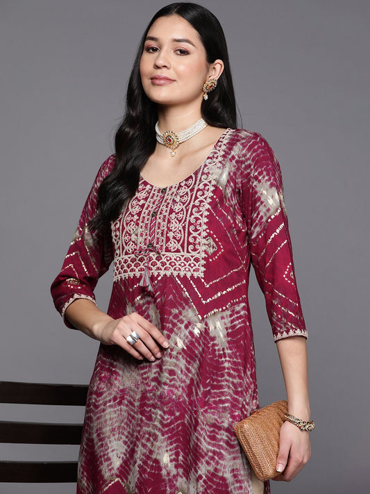 Dhiyona LB Women's Women Yoke Design Mirror Work Kurta