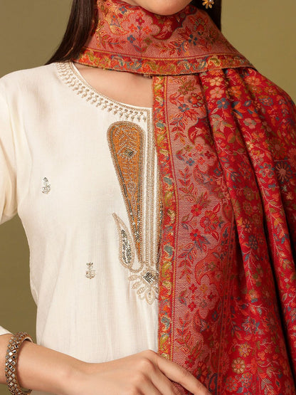 Dhiyona PA Floral Woven Design Shawl