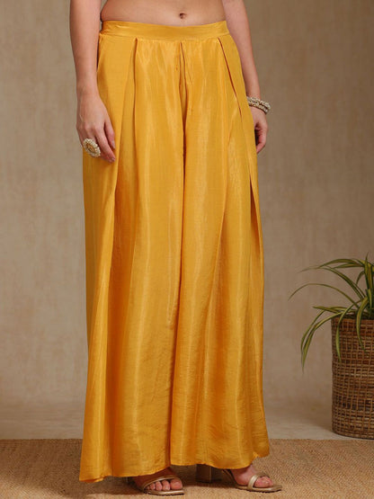 Dhiyona SO Women's Women Regular Sequinned Kurta with Palazzos & With Dupatta
