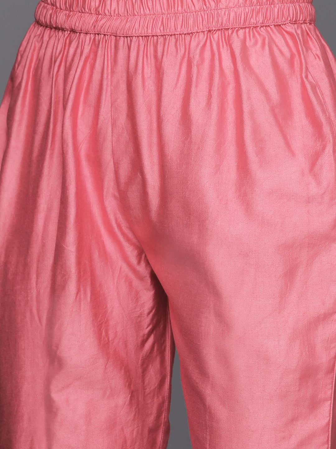 Dhiyona VA Women's Leheriya Striped Regular Kurta with Trousers & Dupatta