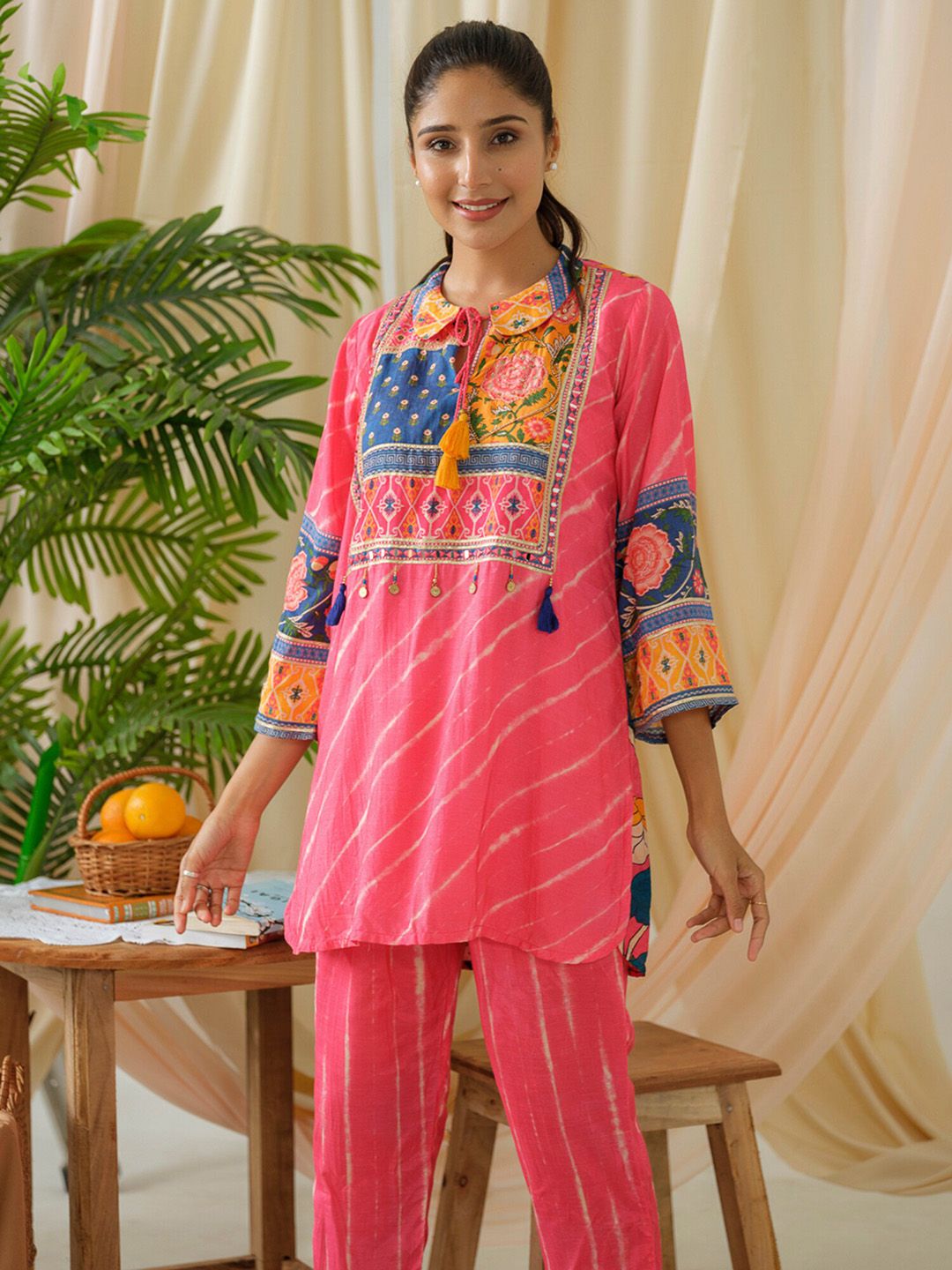 Dhiyona IE Printed Top & Trousers