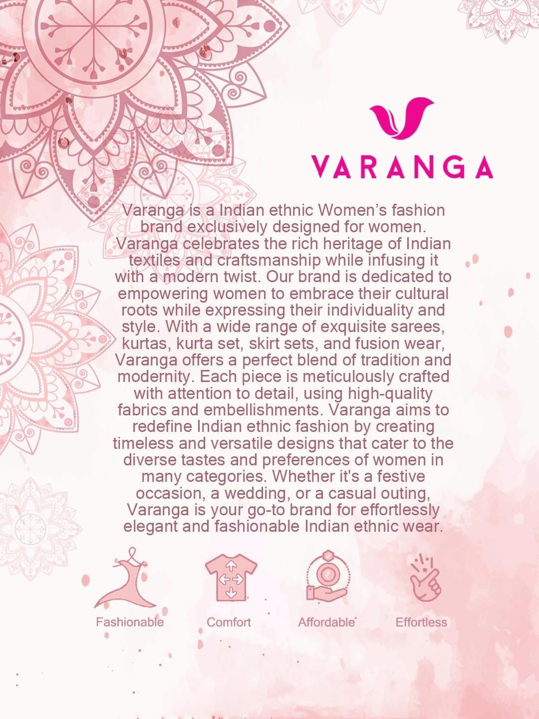 Dhiyona VA Women'sFloral Printed & Sequinned Pure Cotton Anarkali Kurta With Trouser & Dupatta