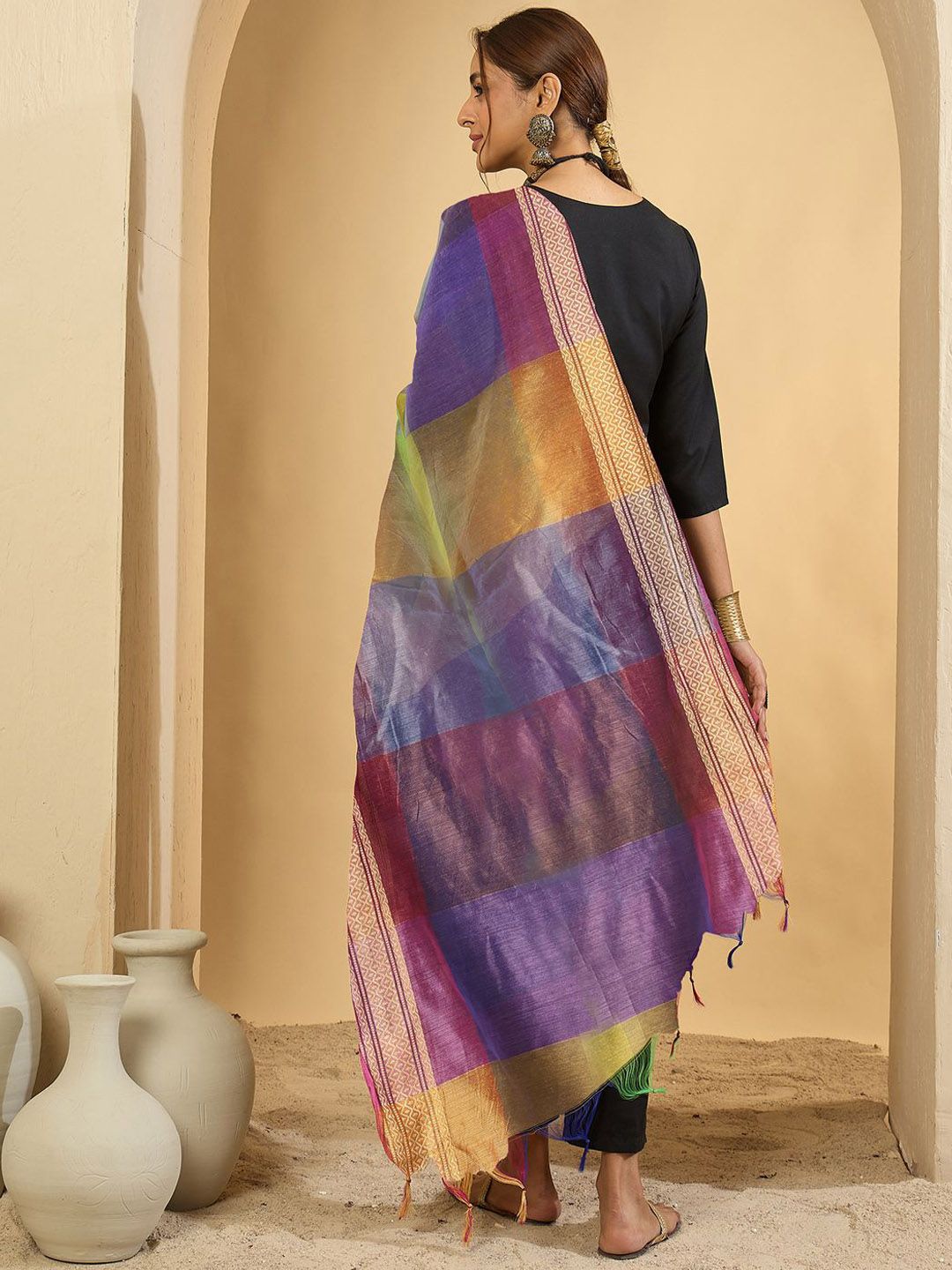 Women Regular Kurta with Trousers & With Dupatta