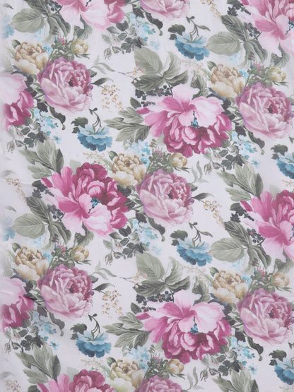 Women Floral Embroidered Thread Work Kurta with Trousers & With Dupatta