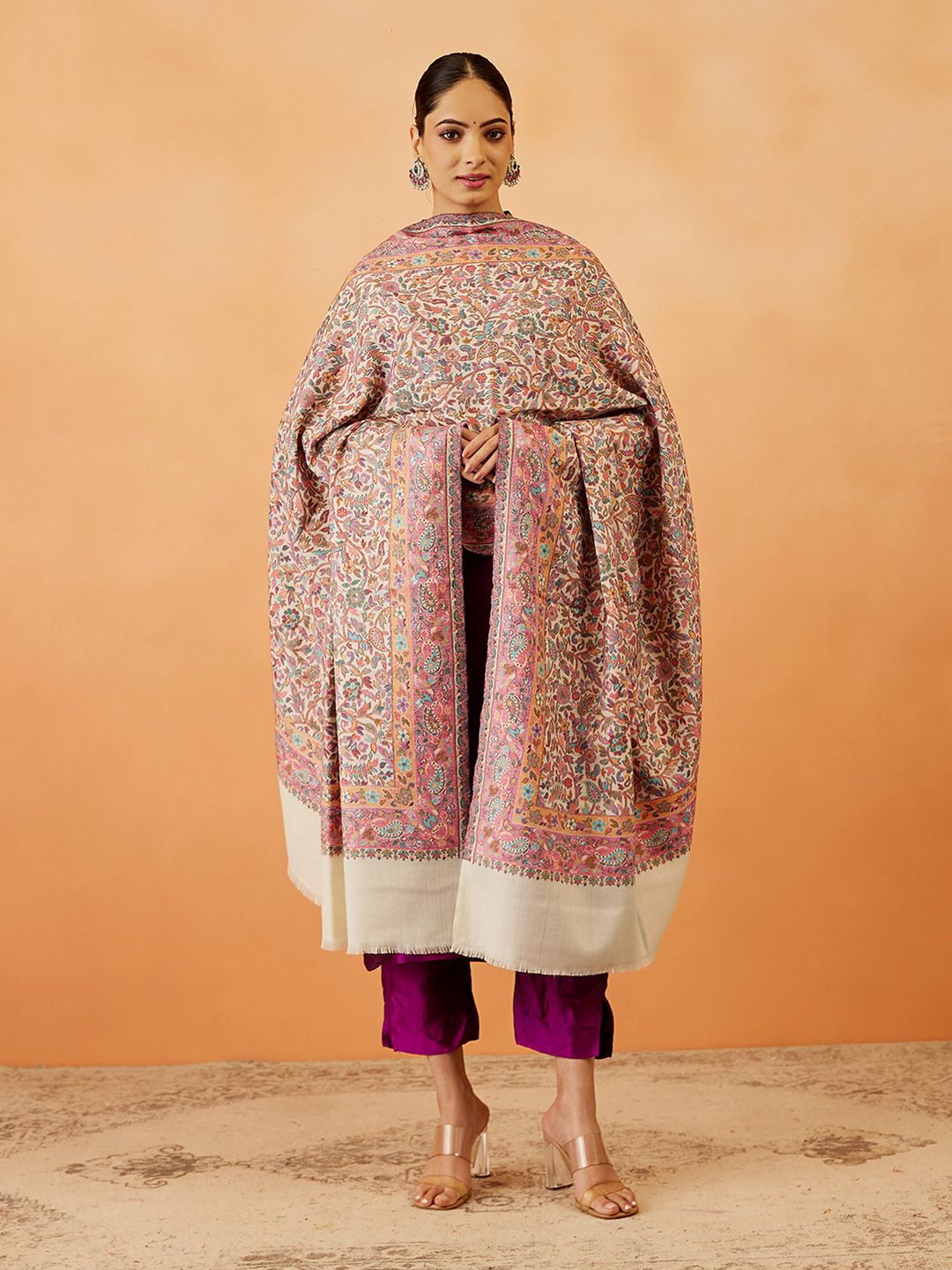 Dhiyona PA Women Paisley Woven Design Shawl