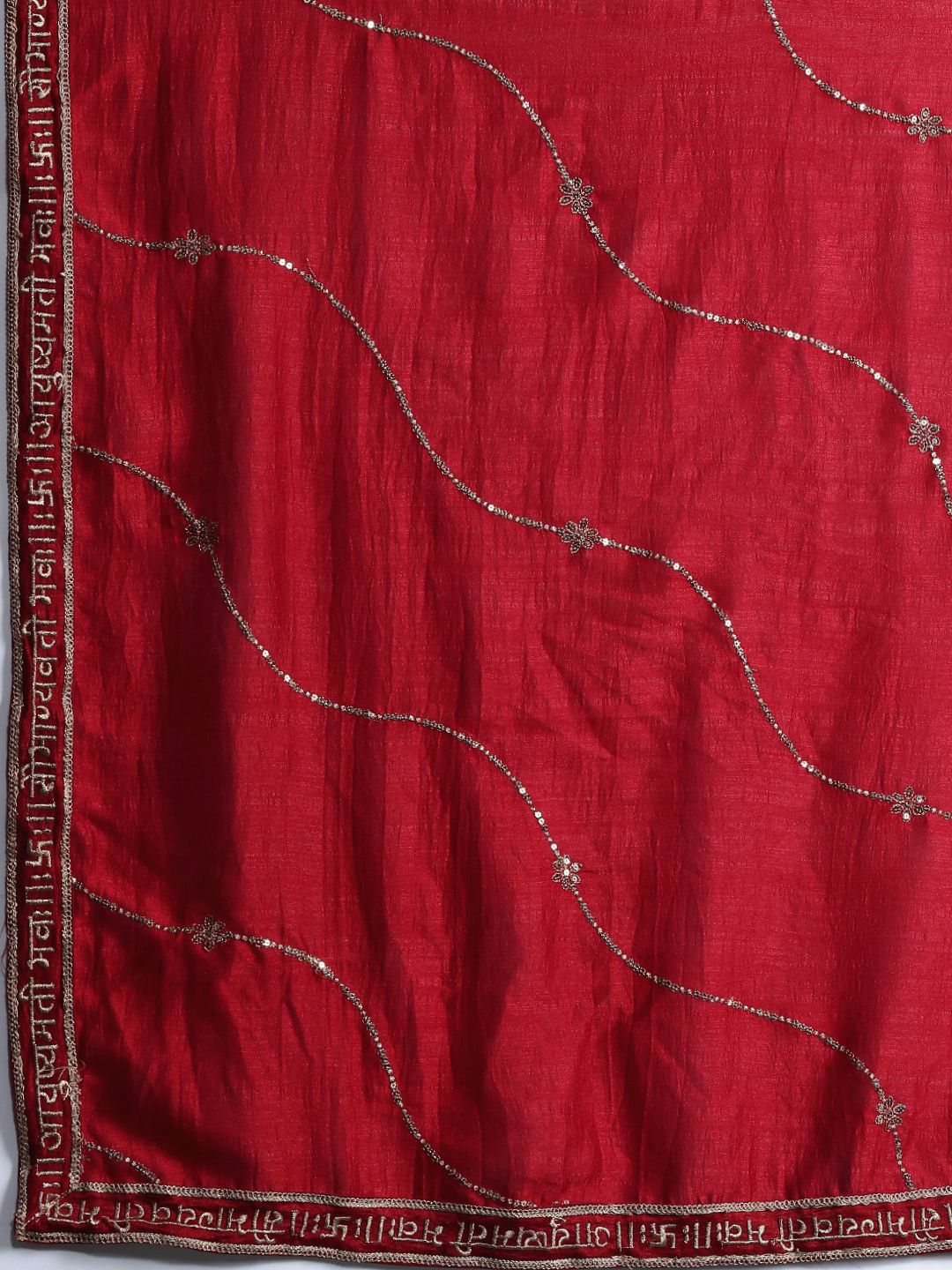 Ethnic Motifs Zari Embroidered Kurta With Trousers & Dupatta