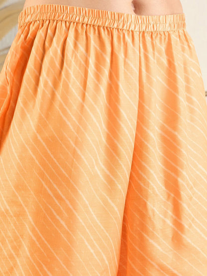 Dhiyona IE Floral Printed A-Line Kurti with Trousers