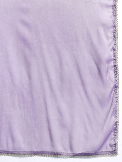 Women Floral Printed Regular Mirror Work Kurta with Trousers & With Dupatta