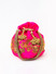 Dhiyona NR Pink & Gold-Toned Embroidered Potli Clutch