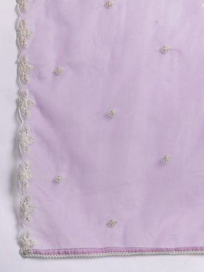 Dhiyona IE Floral Embroidered Kurta with Trousers & Dupatta