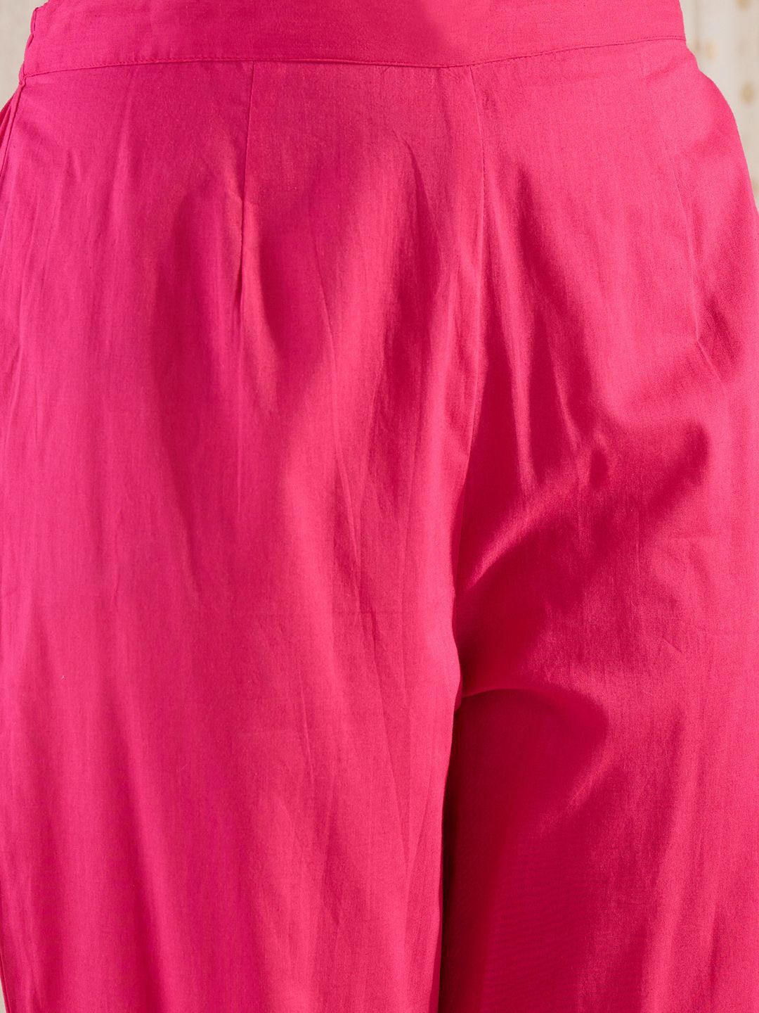 Dhiyona IE Women Ethnic Motifs Printed Cotton Kurta with Trousers