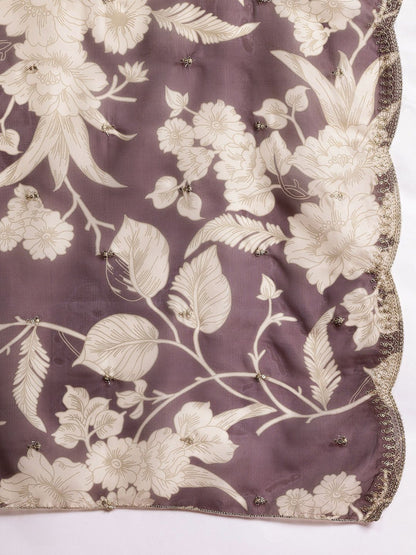 Dhiyona IE Ethnic Motifs Embroidered Thread Work Kurta with Salwar & With Dupatta