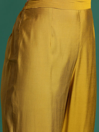 Ethnic Motifs Embroidered Sequinned Kurta With Trousers & Dupatta