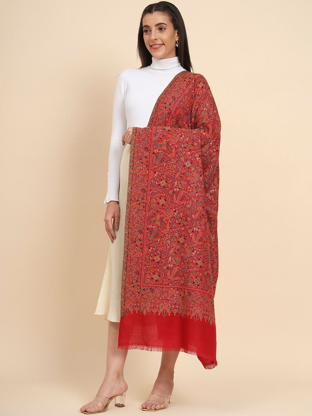 Dhiyona PA Women Kaani Woven Design Shawl