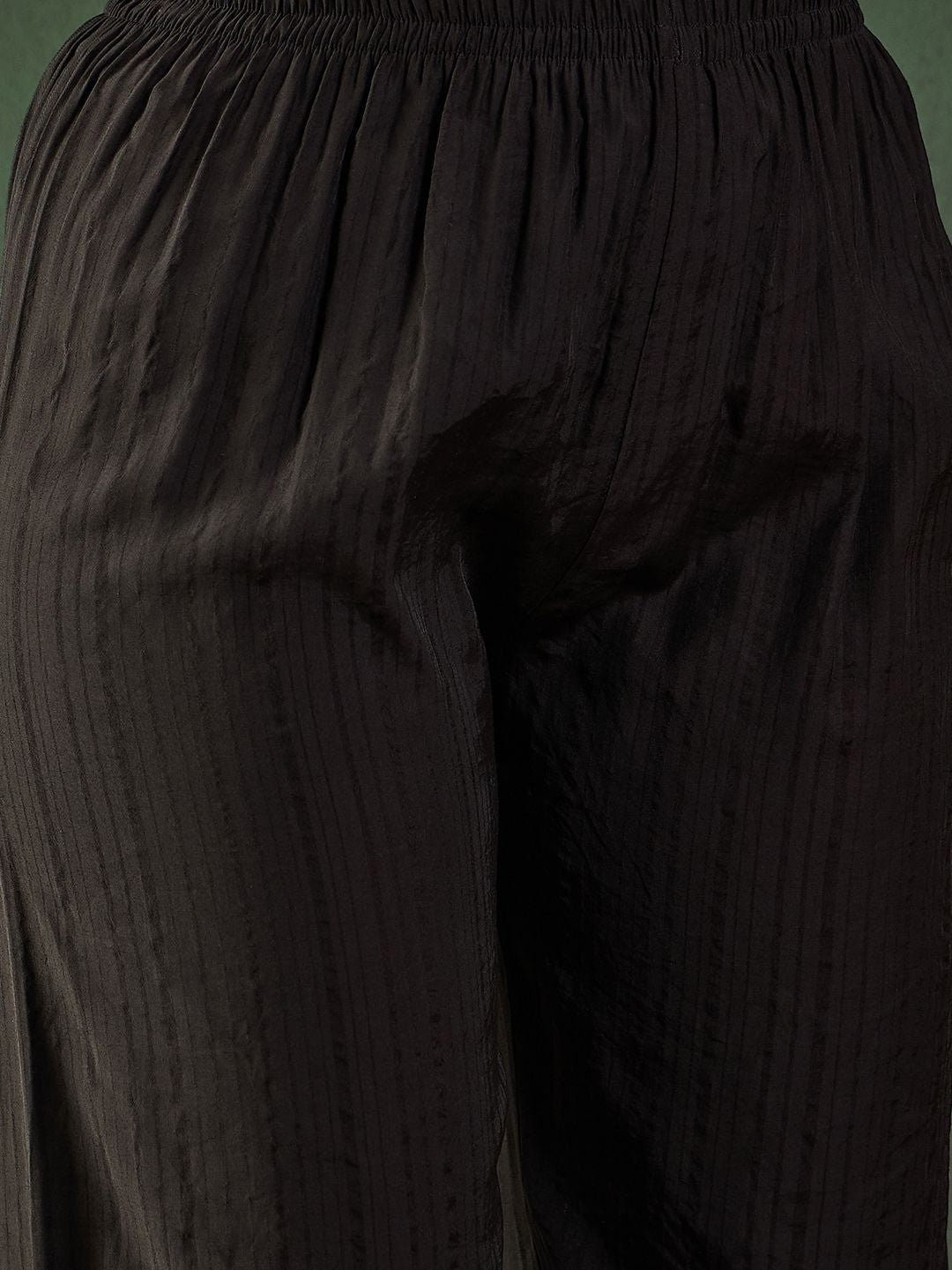 Dhiyona SN Women's Sequence Embroidered A-Line Kurta & Trousers With Dupatta