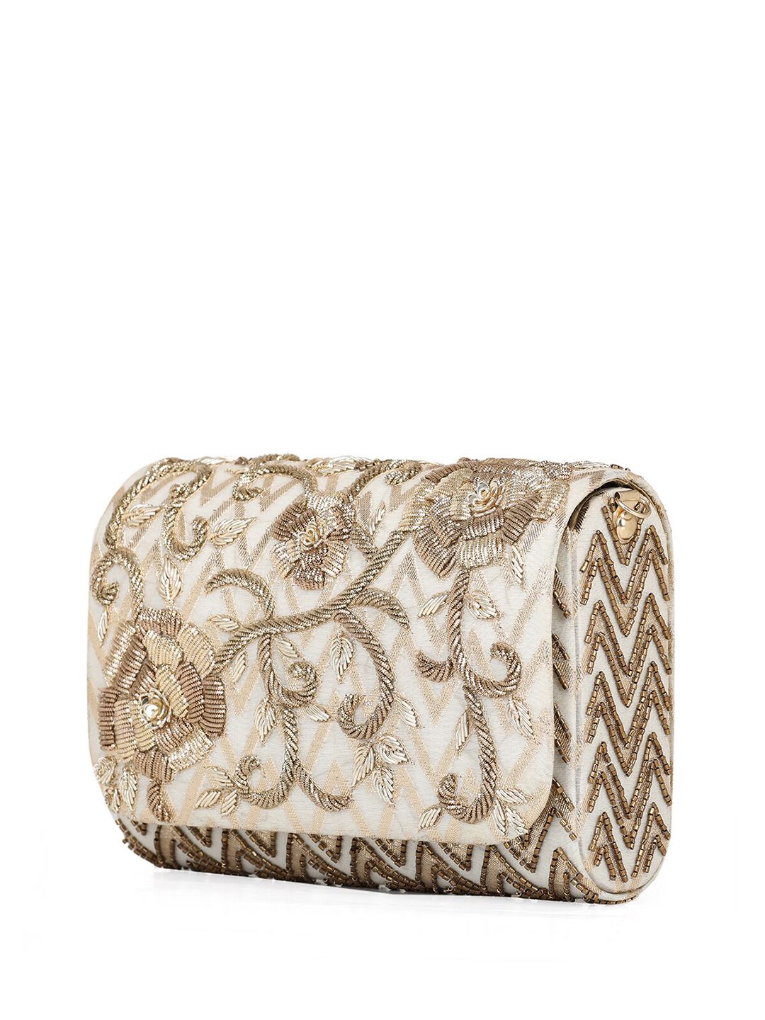Dhiyona NR Embroidered Foldover Clutch