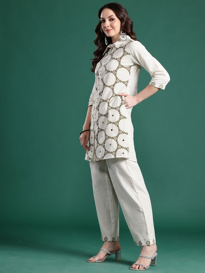 Dhiyona IE Printed Regular Kurta with Trousers