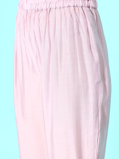 Dhiyona VA Women's Yoke Design Regular Gotta Patti Kurta with Trousers & With Dupatta