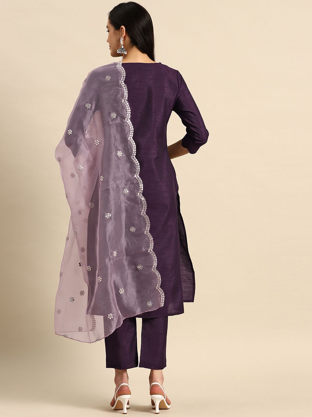 Dhiyona SN Women's Regular Kurta with Trousers & Dupatta