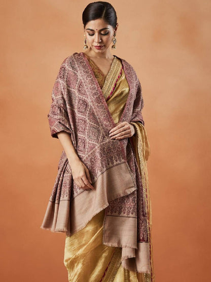 Dhiyona PA Paisley Woven Design Fringed Shawl