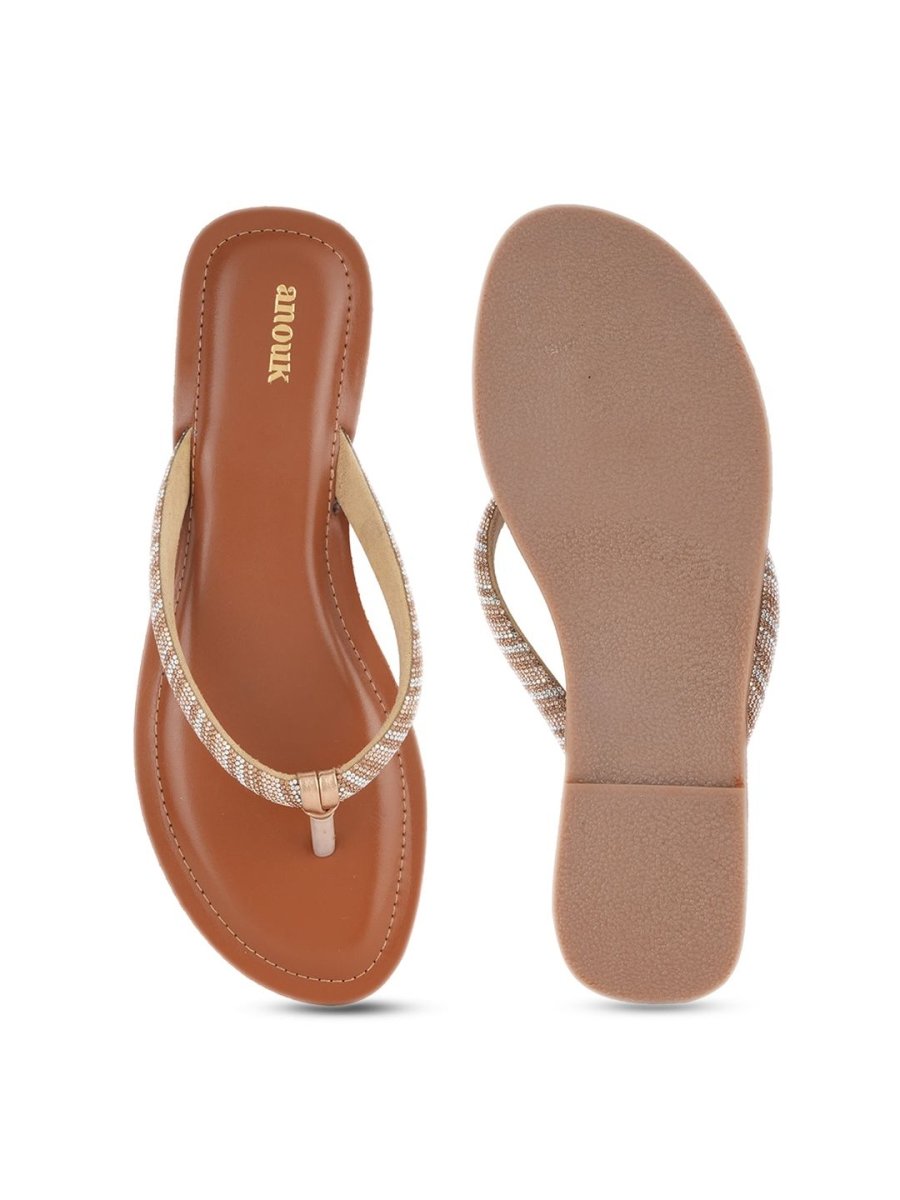 Dhiyona AK Embellished Open Toe Flats