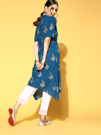 Dhiyona IE Printed Cotton Blend Kurta Set
