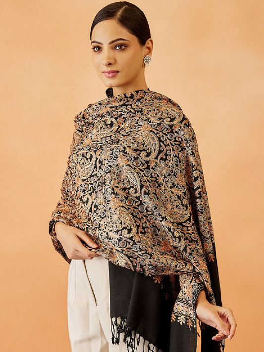 Dhiyona PA Women Paisley Woven Design Shawl