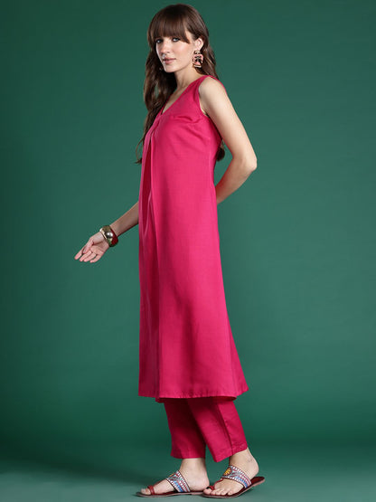 Dhiyona IE Pleated Kurta with Trousers