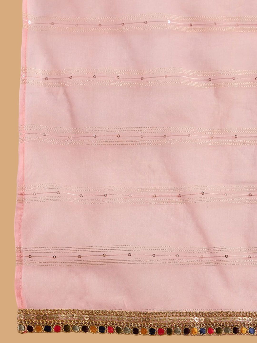 Yoke Design Straight Thread Work Liva Kurta with Palazzos & Dupatta