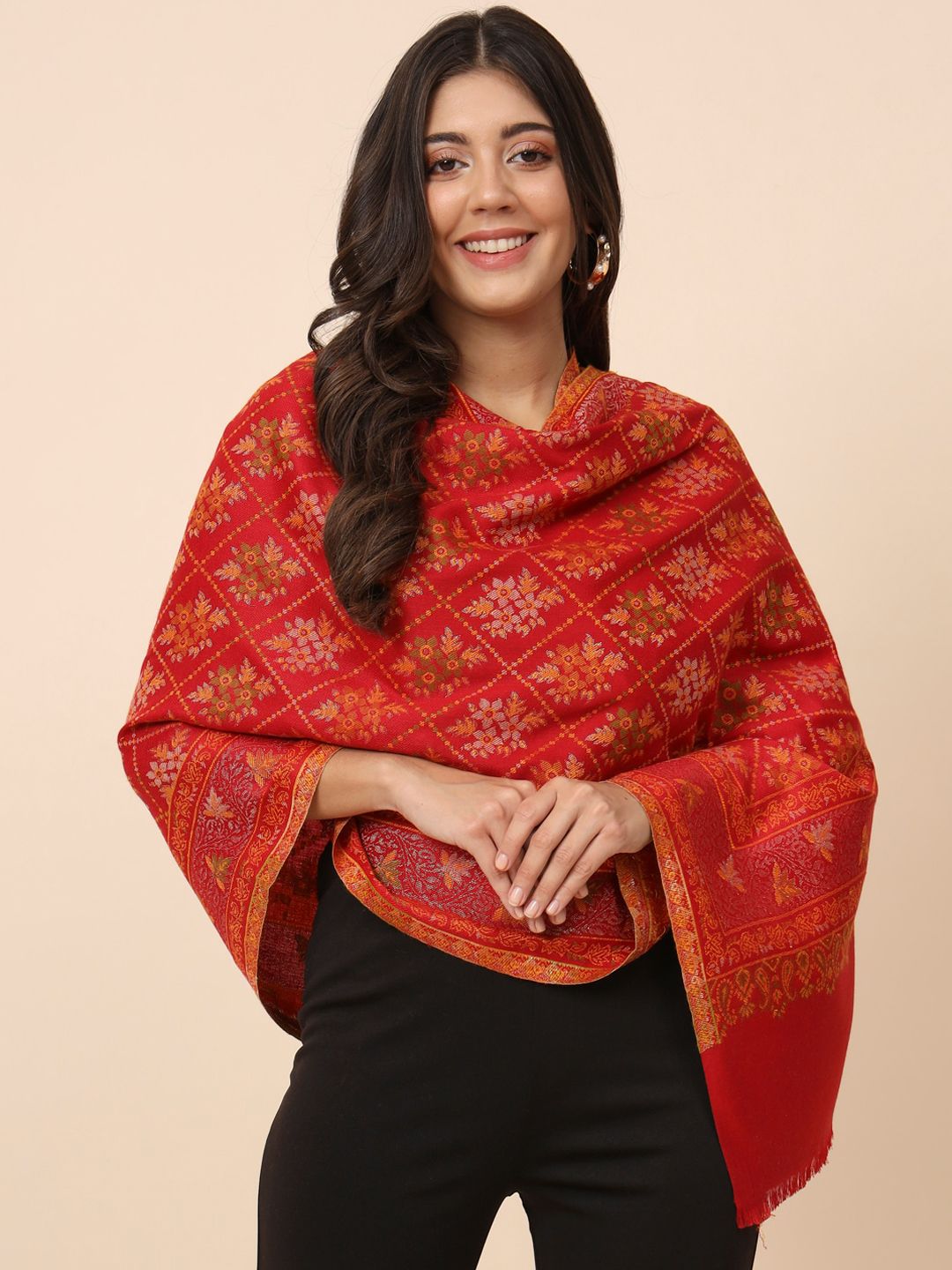 Dhiyona PA Floral Woven Design Shawl