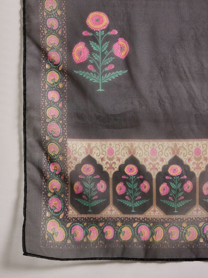 Dhiyona SN Women's Sequence Embroidered A-Line Kurta & Trousers With Dupatta