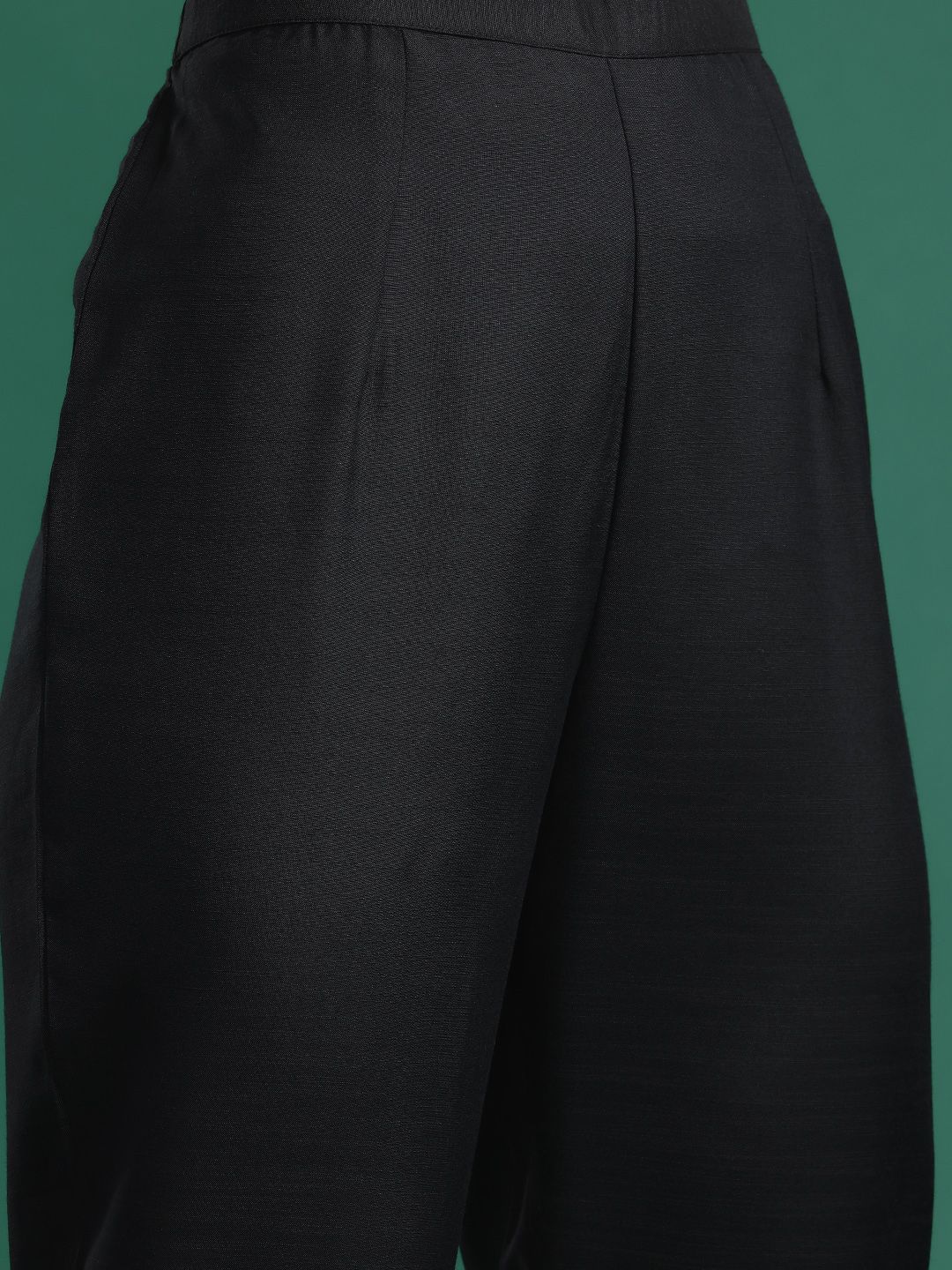 Solid Regular Kurta with Trousers & Dupatta