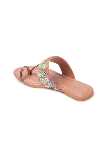 Dhiyona AK Western - Embellished One Toe Flats